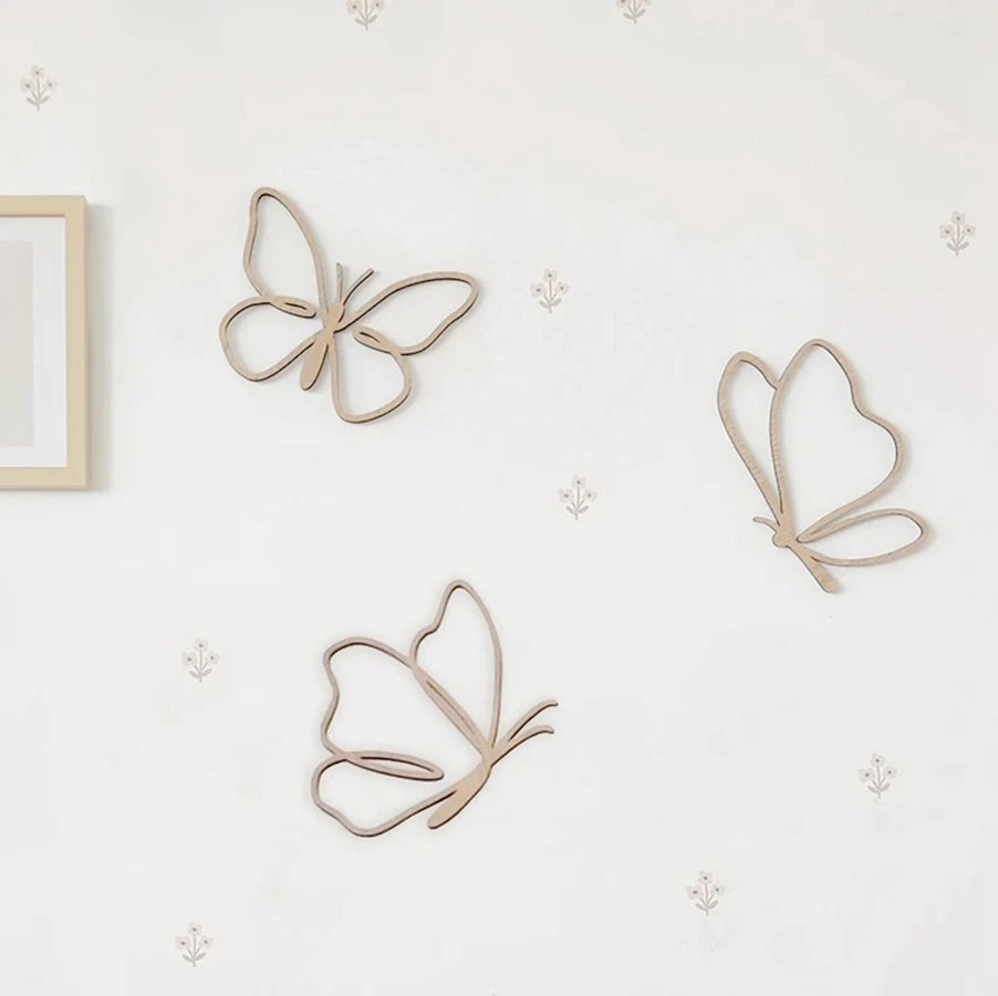wooden butterflies sign, Wooden Wall decor ,butterflies wood decor, Nursery Baby Room, Kids Wall Art, nursery decor