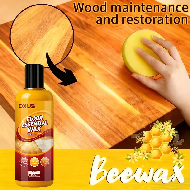 Wood Wax Oil Furniture Coloring Special Polishing Wax Natural Beeswax Floor Wax Brightening Polishing Solid Wax Wood Care Wax