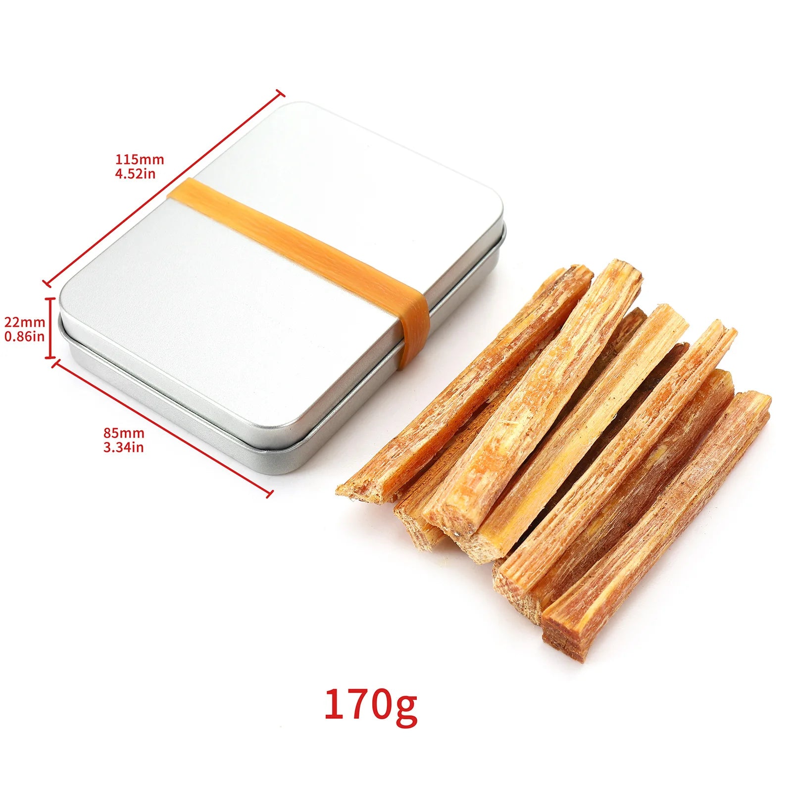 Fatwood Sticks Kit with Box Hand Cut For DIY Crafts Gifts Wrapping Decor Survival Kit