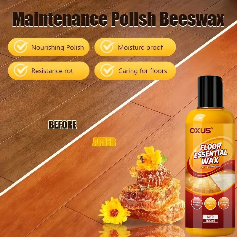 Wood Wax Oil Furniture Coloring Special Polishing Wax Natural Beeswax Floor Wax Brightening Polishing Solid Wax Wood Care Wax